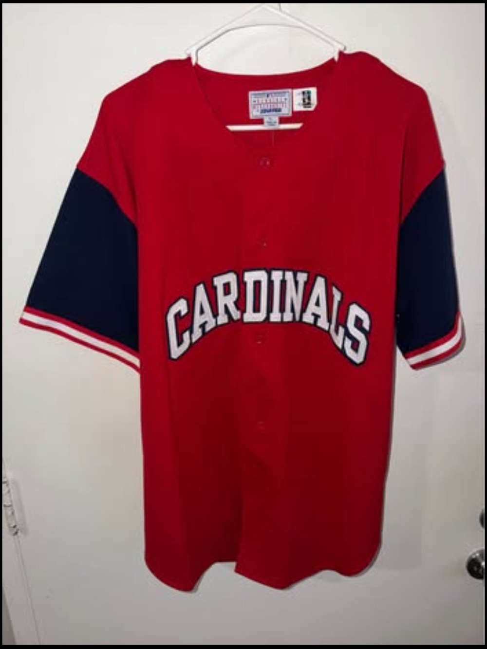 STARTER Red & Navy Cardinals men’s large Mark McGwire Baseball Jersey